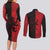Italy Aosta Valley Couples Matching Long Sleeve Bodycon Dress and Long Sleeve Button Shirt Emblem With Flag Style LT19