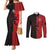 Italy Aosta Valley Couples Matching Mermaid Dress and Long Sleeve Button Shirt Emblem With Flag Style LT19