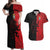 Italy Aosta Valley Couples Matching Off Shoulder Maxi Dress and Hawaiian Shirt Emblem With Flag Style LT19