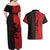 Italy Aosta Valley Couples Matching Off Shoulder Maxi Dress and Hawaiian Shirt Emblem With Flag Style LT19