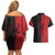 Italy Aosta Valley Couples Matching Off Shoulder Short Dress and Hawaiian Shirt Emblem With Flag Style LT19