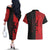 Italy Aosta Valley Couples Matching Off The Shoulder Long Sleeve Dress and Hawaiian Shirt Emblem With Flag Style LT19