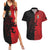 Italy Aosta Valley Couples Matching Summer Maxi Dress and Hawaiian Shirt Emblem With Flag Style LT19