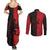 Italy Aosta Valley Couples Matching Summer Maxi Dress and Long Sleeve Button Shirt Emblem With Flag Style LT19