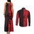 Italy Aosta Valley Couples Matching Tank Maxi Dress and Long Sleeve Button Shirt Emblem With Flag Style LT19