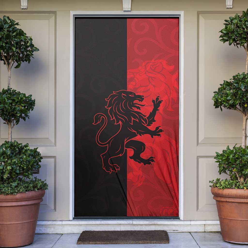Italy Aosta Valley Door Cover Emblem With Flag Style - Wonder Print Shop