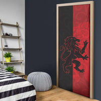 Italy Aosta Valley Door Cover Emblem With Flag Style - Wonder Print Shop