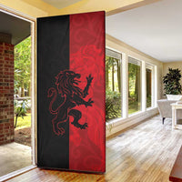 Italy Aosta Valley Door Cover Emblem With Flag Style - Wonder Print Shop