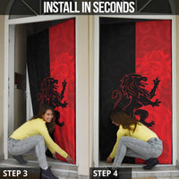 Italy Aosta Valley Door Cover Emblem With Flag Style - Wonder Print Shop