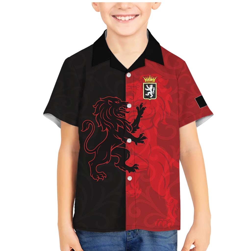 Italy Aosta Valley Family Matching Mermaid Dress and Hawaiian Shirt Emblem With Flag Style LT19