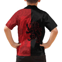 Italy Aosta Valley Family Matching Off The Shoulder Long Sleeve Dress and Hawaiian Shirt Emblem With Flag Style LT19