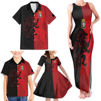 Italy Aosta Valley Family Matching Tank Maxi Dress and Hawaiian Shirt Emblem With Flag Style LT19