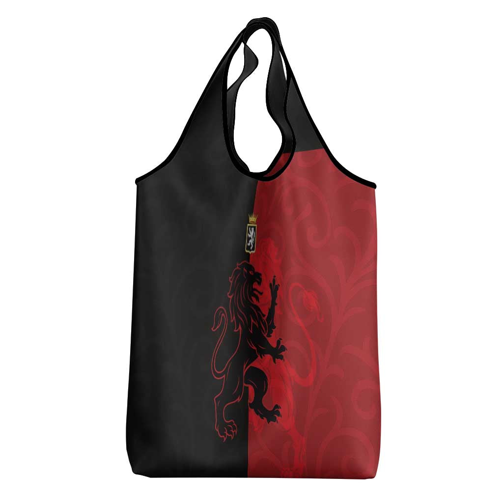 Italy Aosta Valley Grocery Bag Emblem With Flag Style - Wonder Print Shop