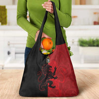 Italy Aosta Valley Grocery Bag Emblem With Flag Style - Wonder Print Shop