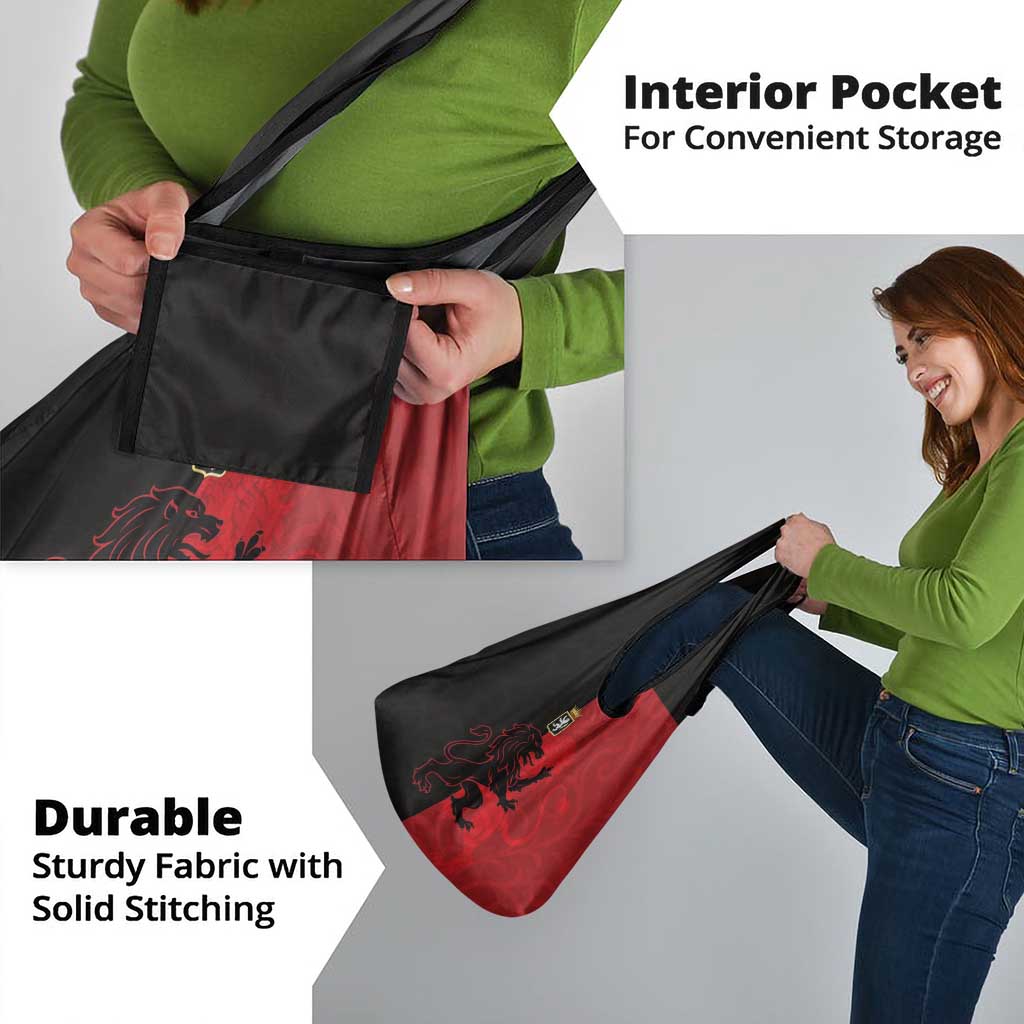 Italy Aosta Valley Grocery Bag Emblem With Flag Style - Wonder Print Shop