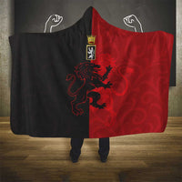 Italy Aosta Valley Hooded Blanket Emblem With Flag Style - Wonder Print Shop