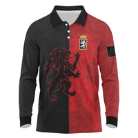 Italy Aosta Valley Long Sleeve Polo Shirt Emblem With Flag Style LT19