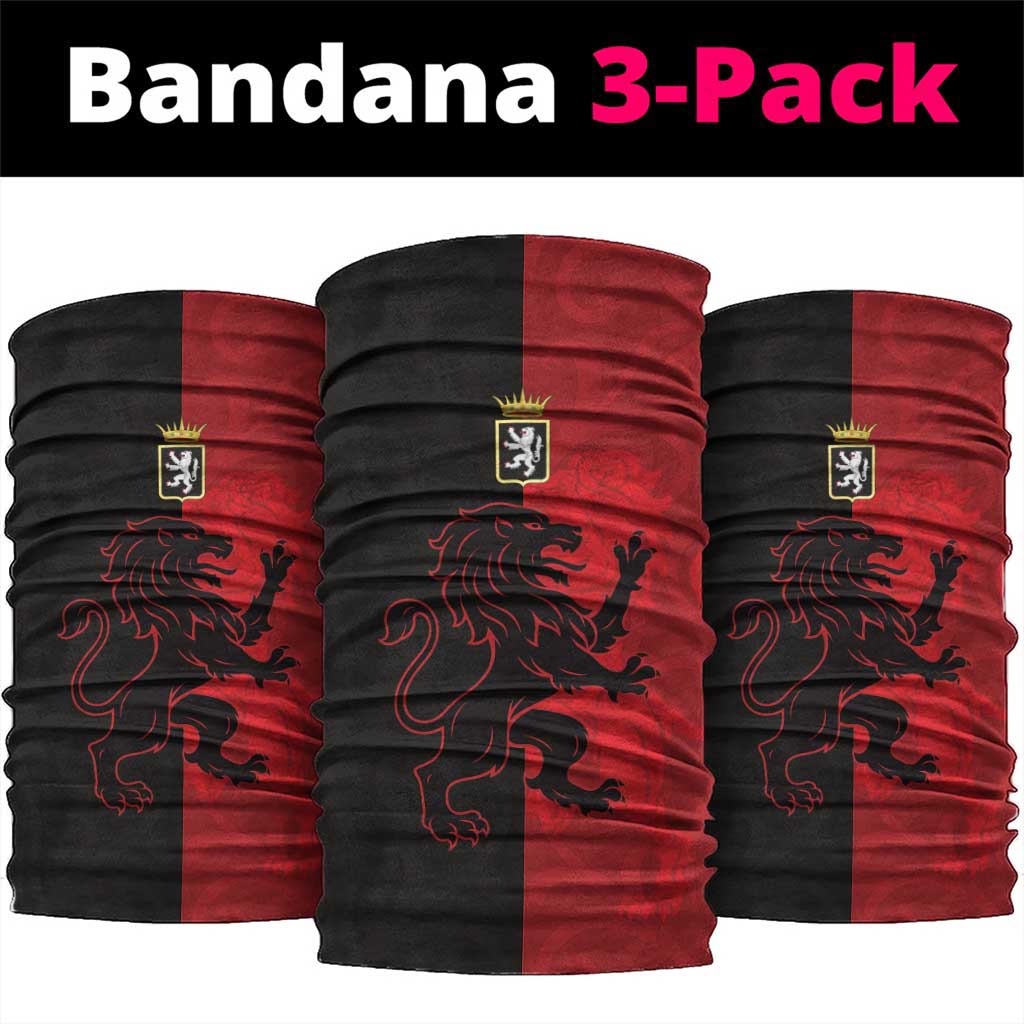 Italy Aosta Valley Neck Gaiter Emblem With Flag Style - Wonder Print Shop