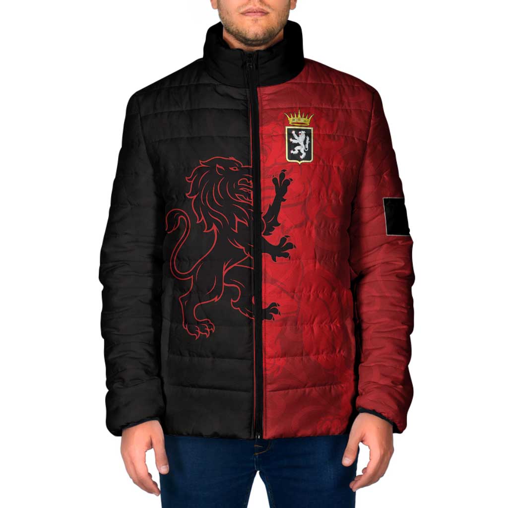 Italy Aosta Valley Padded Jacket Emblem With Flag Style - Wonder Print Shop