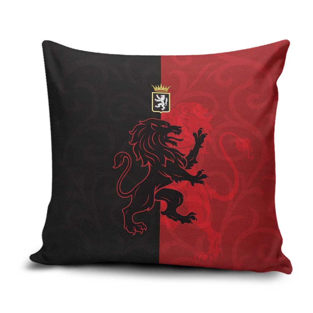Italy Aosta Valley Pillow Cover Emblem With Flag Style - Wonder Print Shop