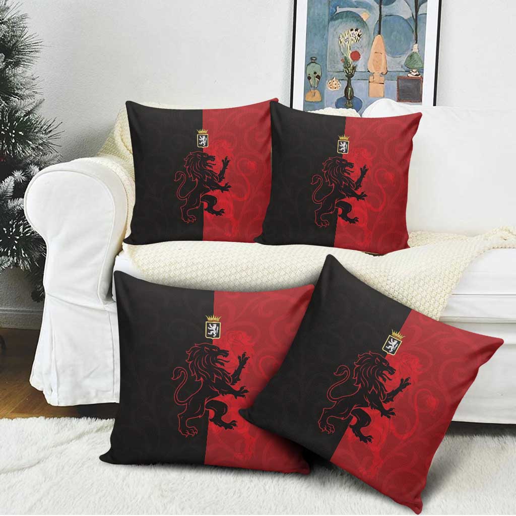 Italy Aosta Valley Pillow Cover Emblem With Flag Style - Wonder Print Shop
