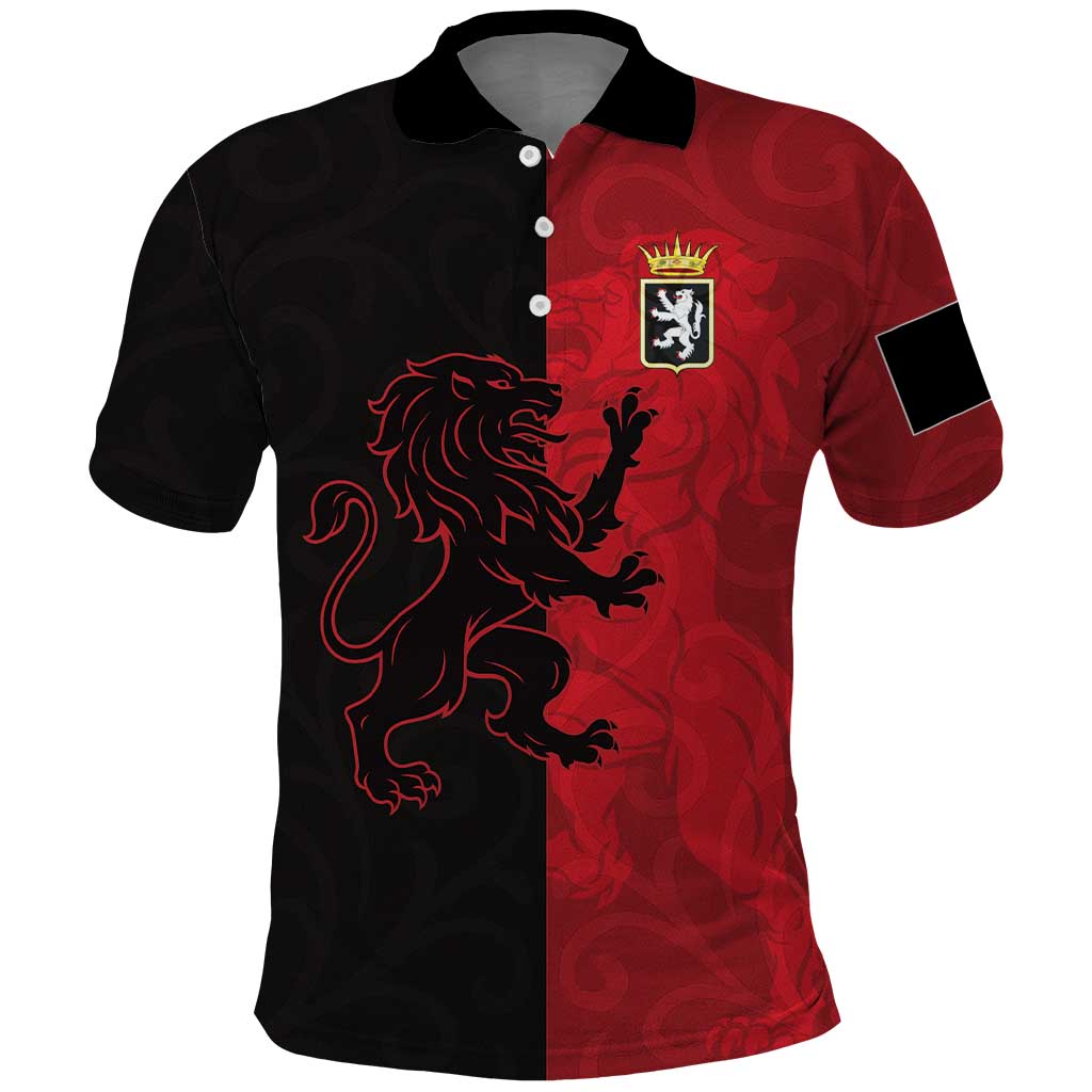 Italy Aosta Valley Polo Shirt Emblem With Flag Style LT19