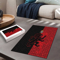 Italy Aosta Valley Puzzle Emblem With Flag Style - Wonder Print Shop