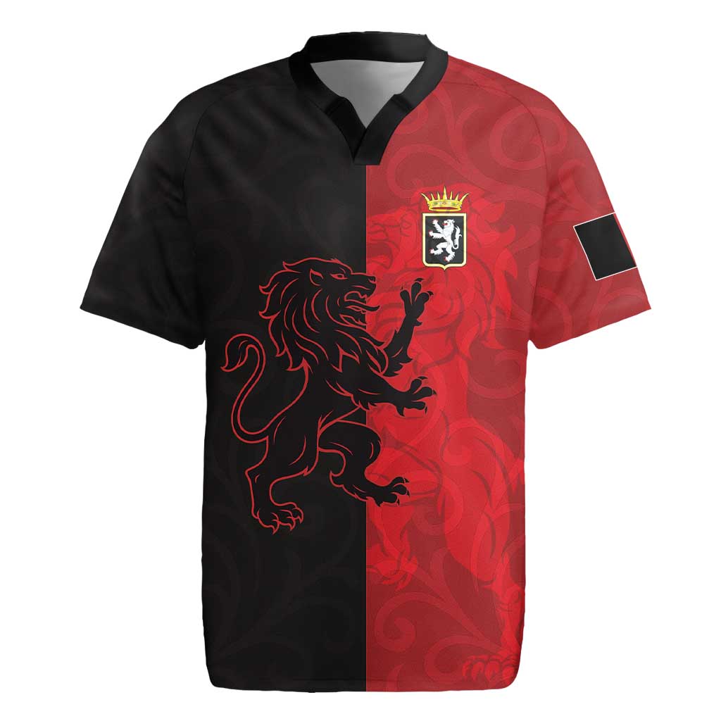 Italy Aosta Valley Rugby Jersey Emblem With Flag Style LT19