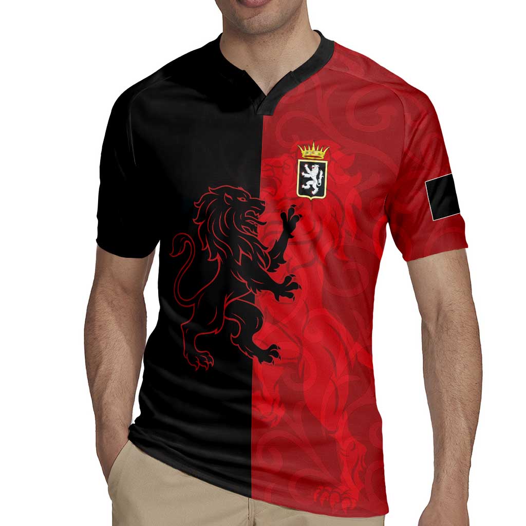 Italy Aosta Valley Rugby Jersey Emblem With Flag Style LT19