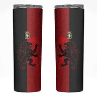 Italy Aosta Valley Skinny Tumbler Emblem With Flag Style - Wonder Print Shop