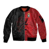 Italy Aosta Valley Sleeve Zip Bomber Jacket Emblem With Flag Style LT19