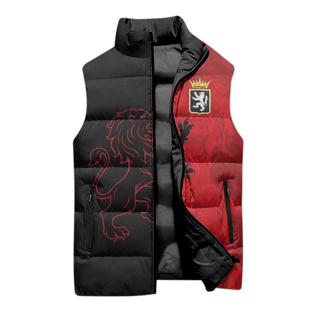 Italy Aosta Valley Sleeveless Puffer Jacket Emblem With Flag Style LT19