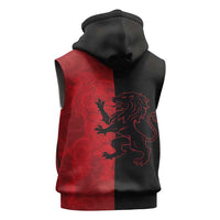 Italy Aosta Valley Sleeveless Zip Hoodie Emblem With Flag Style LT19