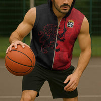 Italy Aosta Valley Sleeveless Zip Hoodie Emblem With Flag Style LT19