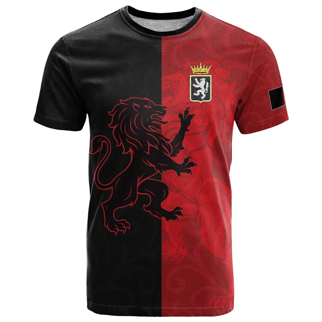 Italy Aosta Valley T Shirt Emblem With Flag Style LT19