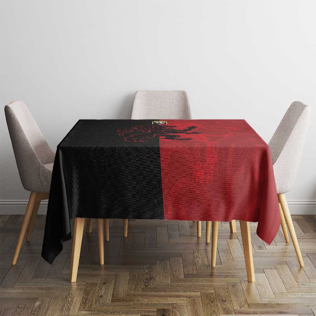 Italy Aosta Valley Tablecloth Emblem With Flag Style - Wonder Print Shop