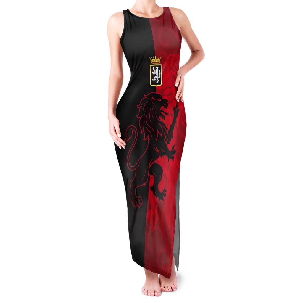 Italy Aosta Valley Tank Maxi Dress Emblem With Flag Style LT19
