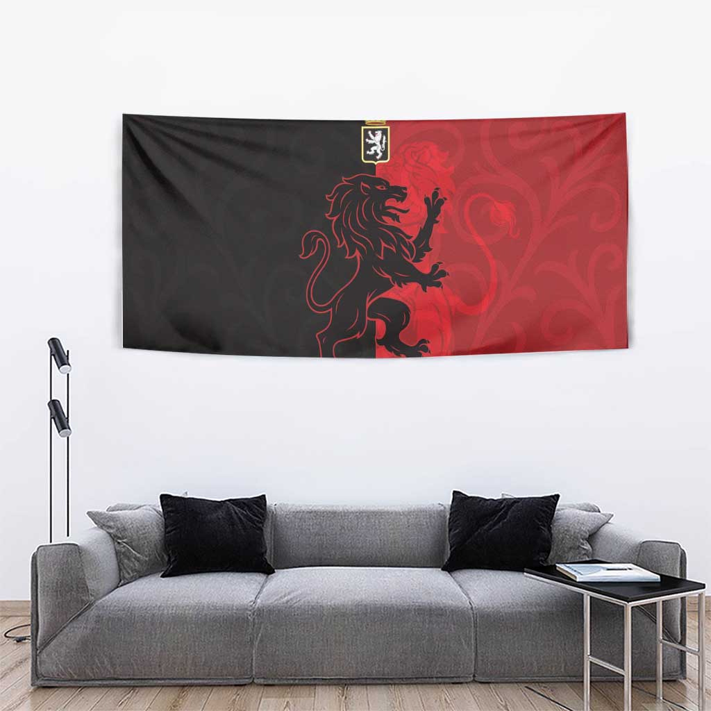 Italy Aosta Valley Tapestry Emblem With Flag Style - Wonder Print Shop