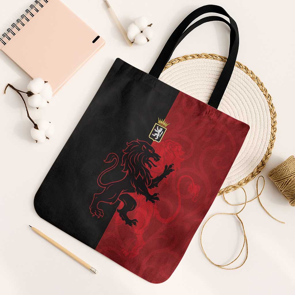 Italy Aosta Valley Tote Bag Emblem With Flag Style - Wonder Print Shop