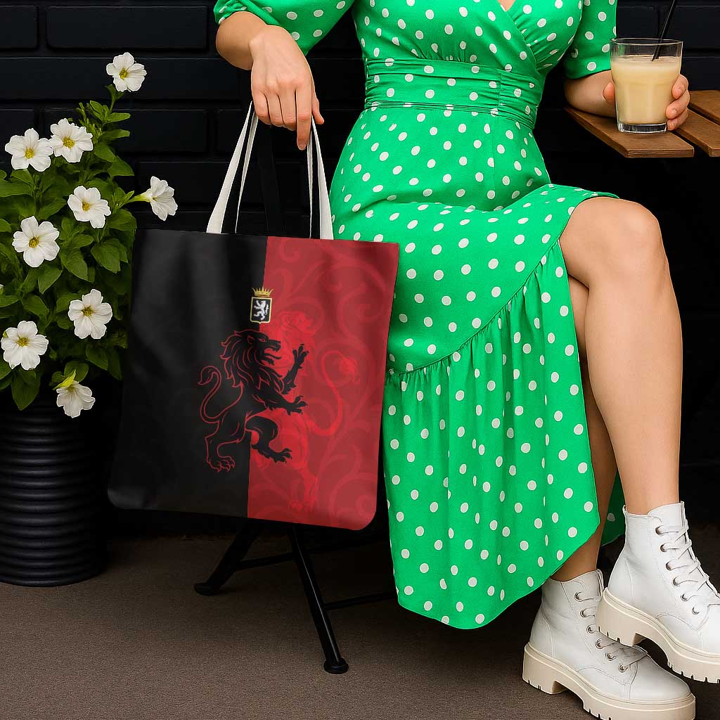 Italy Aosta Valley Tote Bag Emblem With Flag Style - Wonder Print Shop