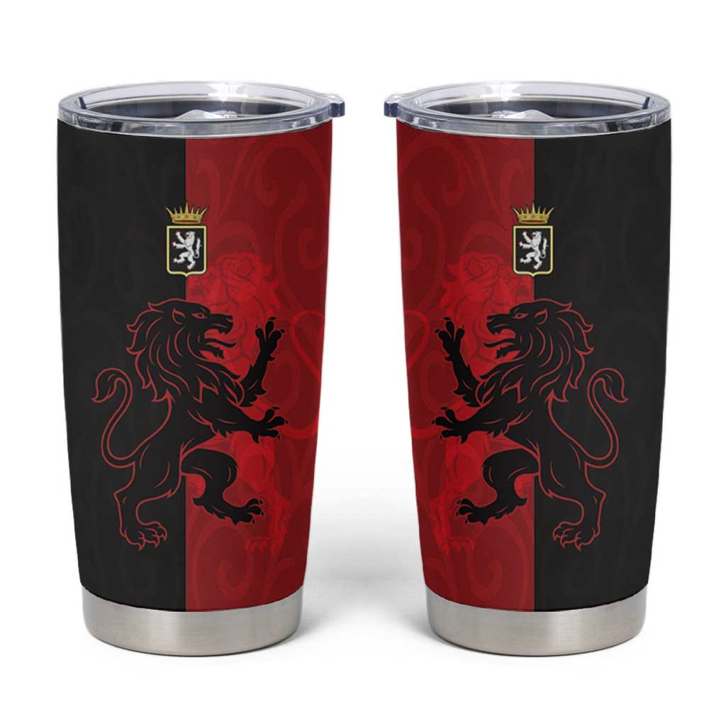 Italy Aosta Valley Tumbler Cup Emblem With Flag Style - Wonder Print Shop