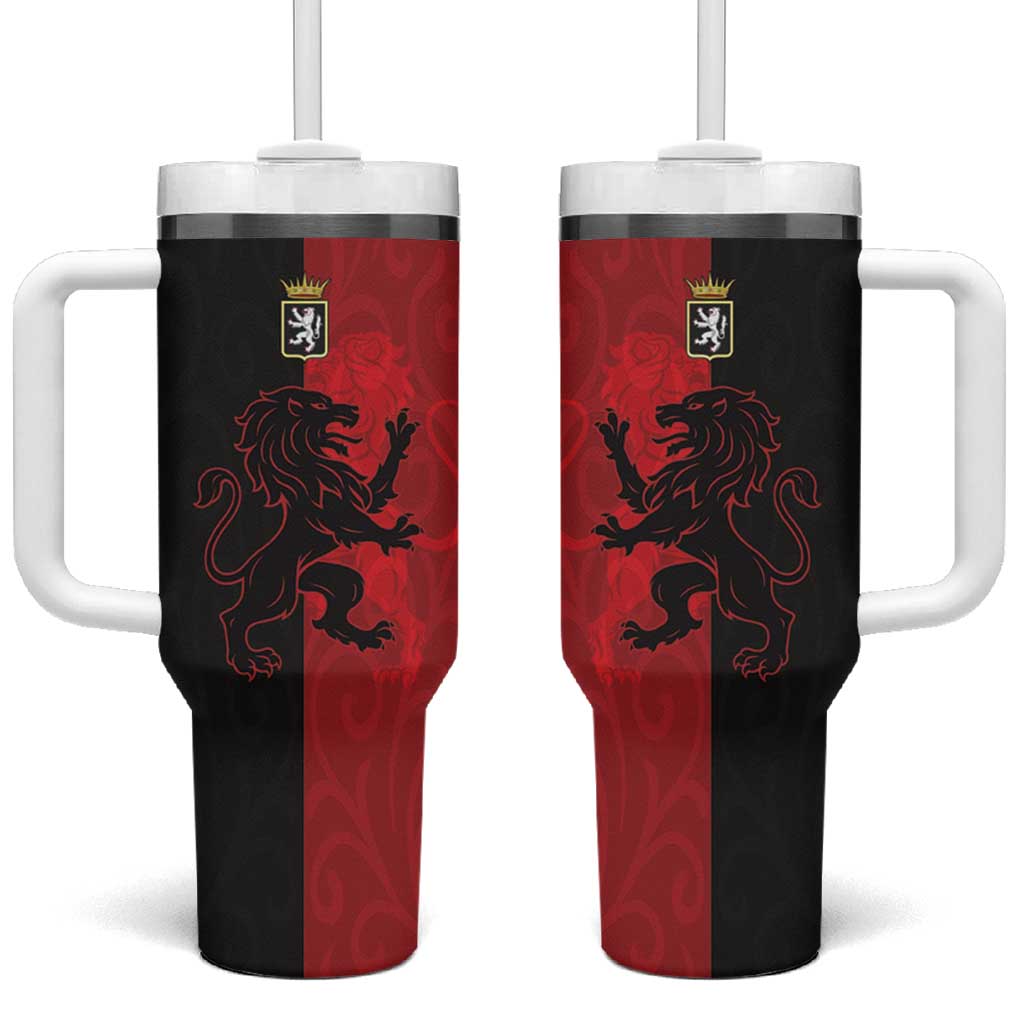 Italy Aosta Valley Tumbler With Handle Emblem With Flag Style - Wonder Print Shop