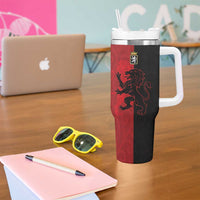 Italy Aosta Valley Tumbler With Handle Emblem With Flag Style - Wonder Print Shop