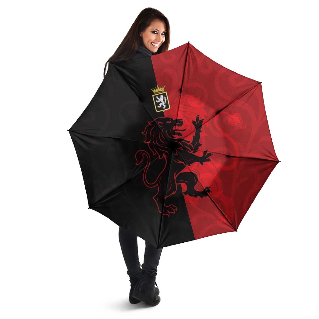 Italy Aosta Valley Umbrella Emblem With Flag Style - Wonder Print Shop