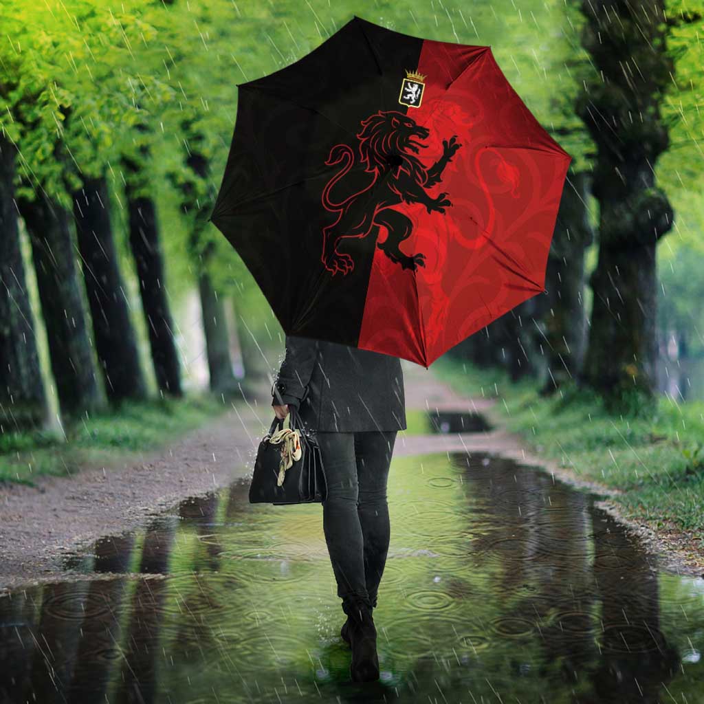 Italy Aosta Valley Umbrella Emblem With Flag Style - Wonder Print Shop