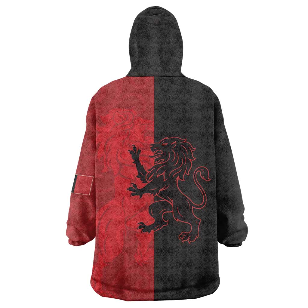 Italy Aosta Valley Wearable Blanket Hoodie Emblem With Flag Style LT19