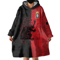 Italy Aosta Valley Wearable Blanket Hoodie Emblem With Flag Style LT19