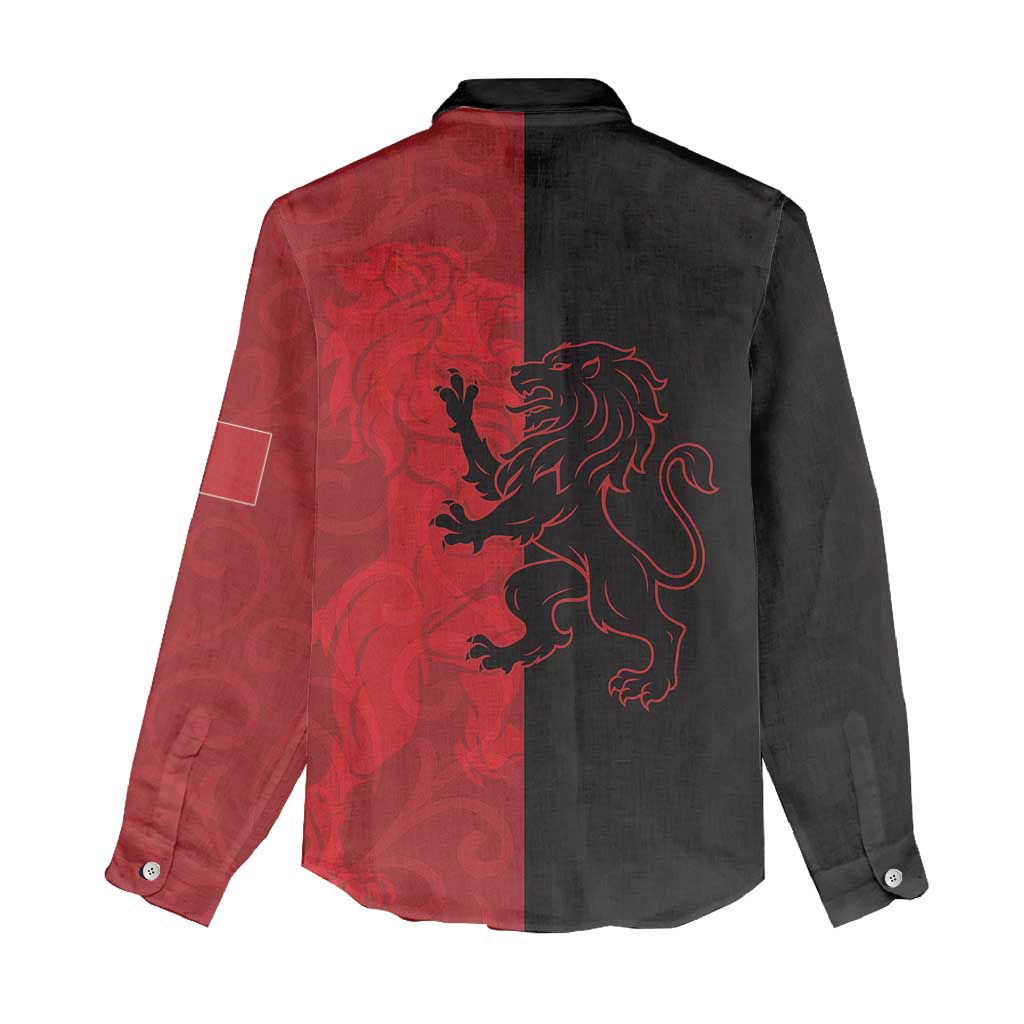 Italy Aosta Valley Women Casual Shirt Emblem With Flag Style LT19