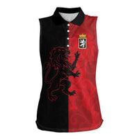 Italy Aosta Valley Women Sleeveless Polo Shirt Emblem With Flag Style LT19