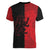 Italy Aosta Valley Women V-Neck T-Shirt Emblem With Flag Style LT19